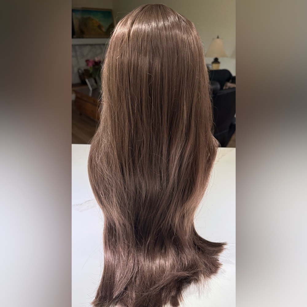 HAIR, 22” Straight with Bangs, Center Part, Brown - Picture 2 of 13